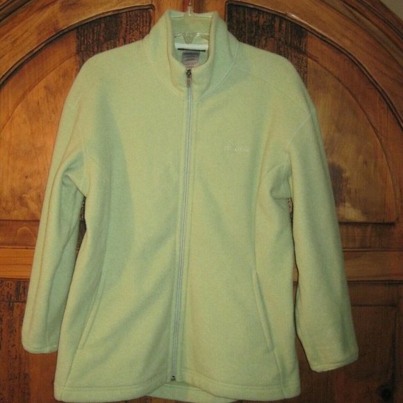 Patagonia Jackets & Blazers - Vintage Patagonia zipper-T Synchilla Fleece lime Green women's m medium
